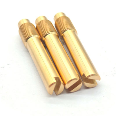 Tornitura / fresatura parti metalliche ad alta precisione filo a vite in ottone