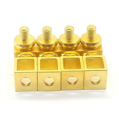 সোনার ধাতু CNC ব্রাস অংশ Anodized কাস্টম ধাতু উপাদান