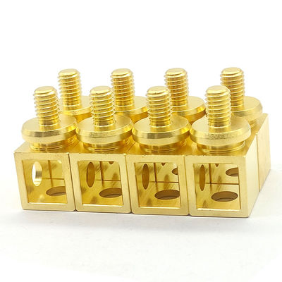 সোনার ধাতু CNC ব্রাস অংশ Anodized কাস্টম ধাতু উপাদান