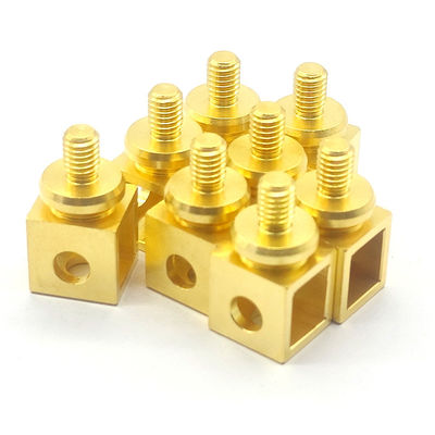 সোনার ধাতু CNC ব্রাস অংশ Anodized কাস্টম ধাতু উপাদান