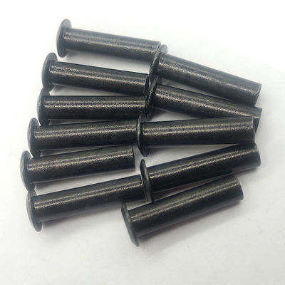 Rivet hueco de hierro con cabeza plana / cabeza redonda Rivets negros de acero inoxidable