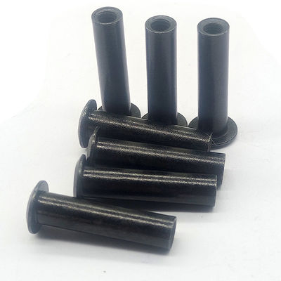 Rivet hueco de hierro con cabeza plana / cabeza redonda Rivets negros de acero inoxidable