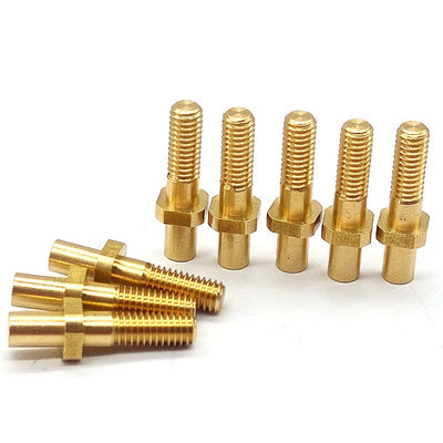 Parti trasformate in ottone di alta precisione Conduttive Conduttive Fresatura CNC Parti in ottone anodizzate