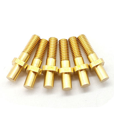 Parti trasformate in ottone di alta precisione Conduttive Conduttive Fresatura CNC Parti in ottone anodizzate