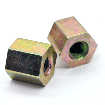 Hexagonal Long Spacer Nuts with Color - Zinc Plating, Through - Hole Extended Fastening Components for Industrial Assembly