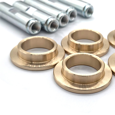 Flanged Aluminum Bronze Bushings | Custom CNC Machined Bronze Bearing Sleeves