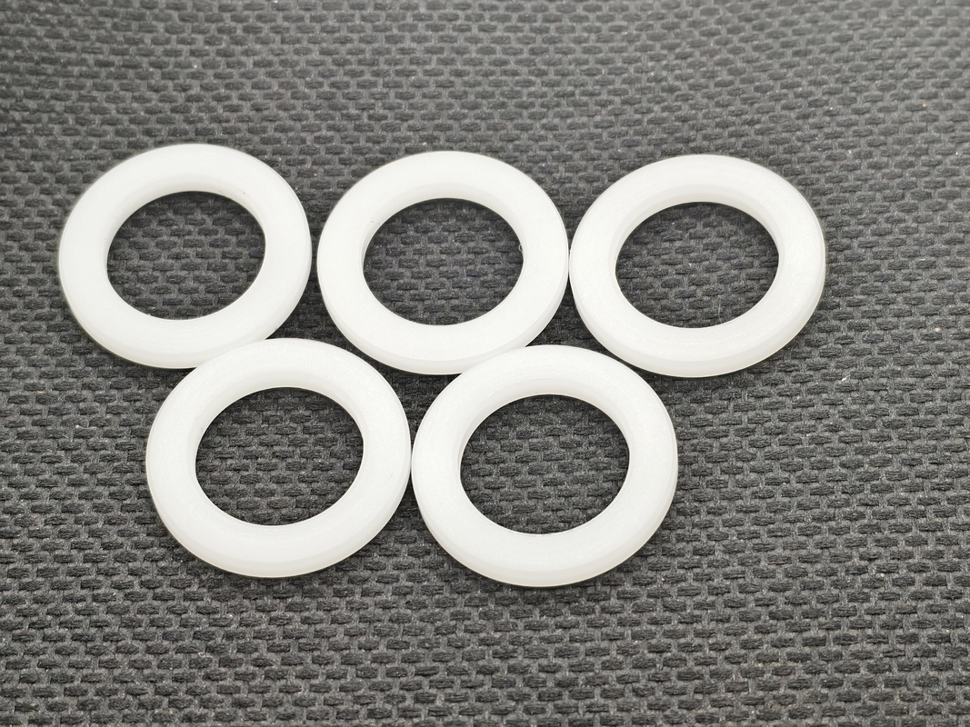 Nylon Flat Washers – Custom CNC Machined Plastic Spacers for Mechanical and Industrial Use