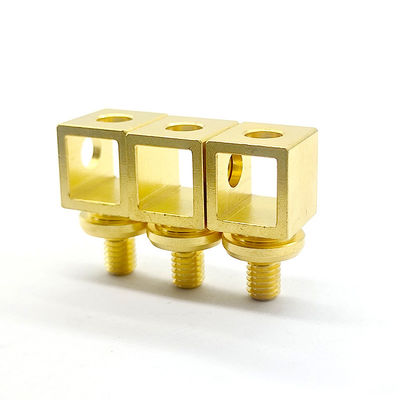 সোনার ধাতু CNC ব্রাস অংশ Anodized কাস্টম ধাতু উপাদান