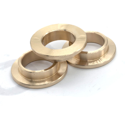 Flanged Aluminum Bronze Bushings | Custom CNC Machined Bronze Bearing Sleeves
